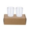 Set mit 2 Gläsern 65 ml - Transparent