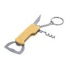 Schlüsselanhänger aus Bambus, Flaschenöffner - Braun