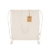 Kordelzugbeutel aus recycelter Baumwolle - Beige