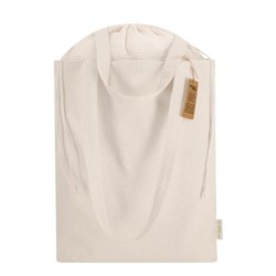 Einkaufstasche aus recycelter Baumwolle - Beige