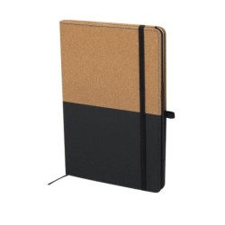 Notizbuch ca. A5, Telefonständer - Schwarz