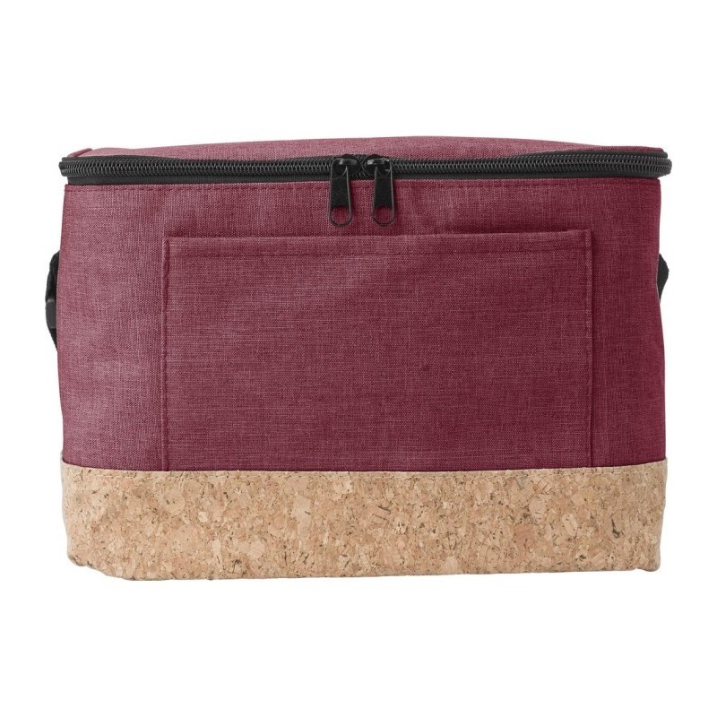 Kühltasche mit Korkoberfläche - Rot