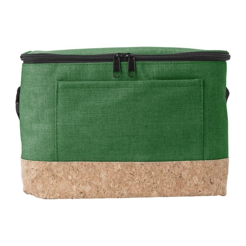 Kühltasche mit Korkoberfläche - Grün