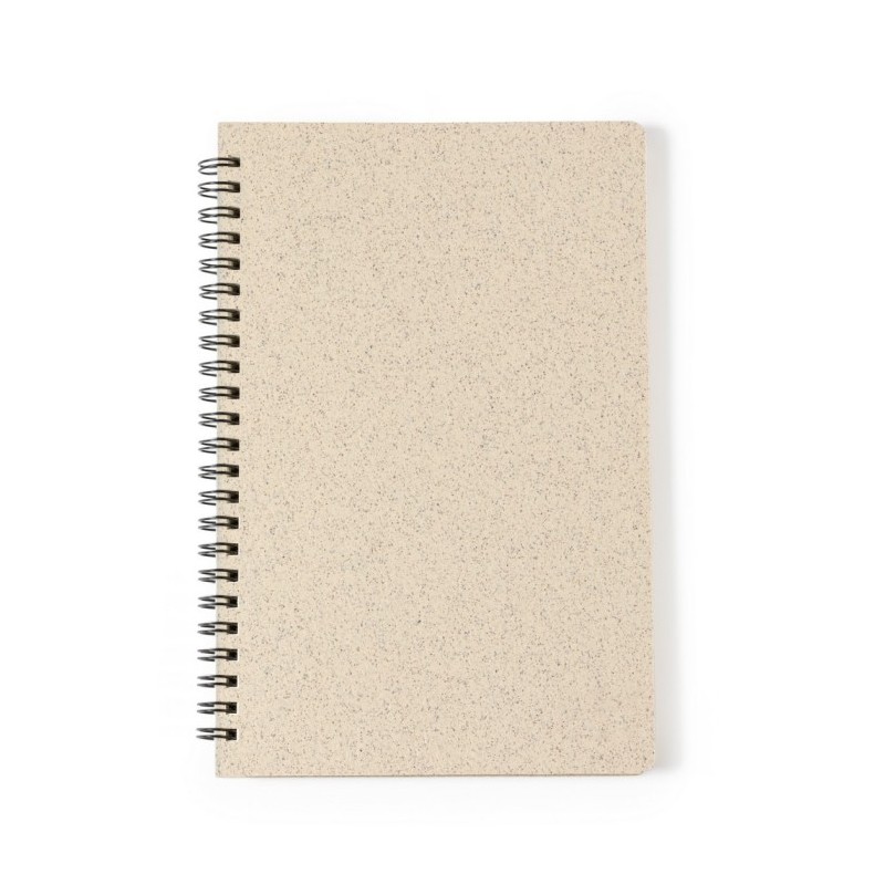 Notizbuch aus Weizenstroh ca. A5 - Beige