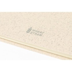 Notizbuch aus Weizenstroh ca. A5 - Beige