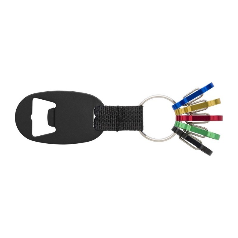 Schlüsselanhänger, Flaschenöffner - Schwarz