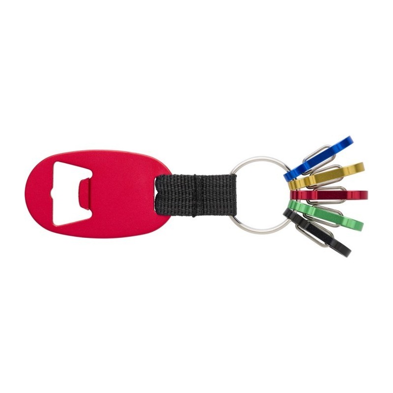 Schlüsselanhänger, Flaschenöffner - Rot