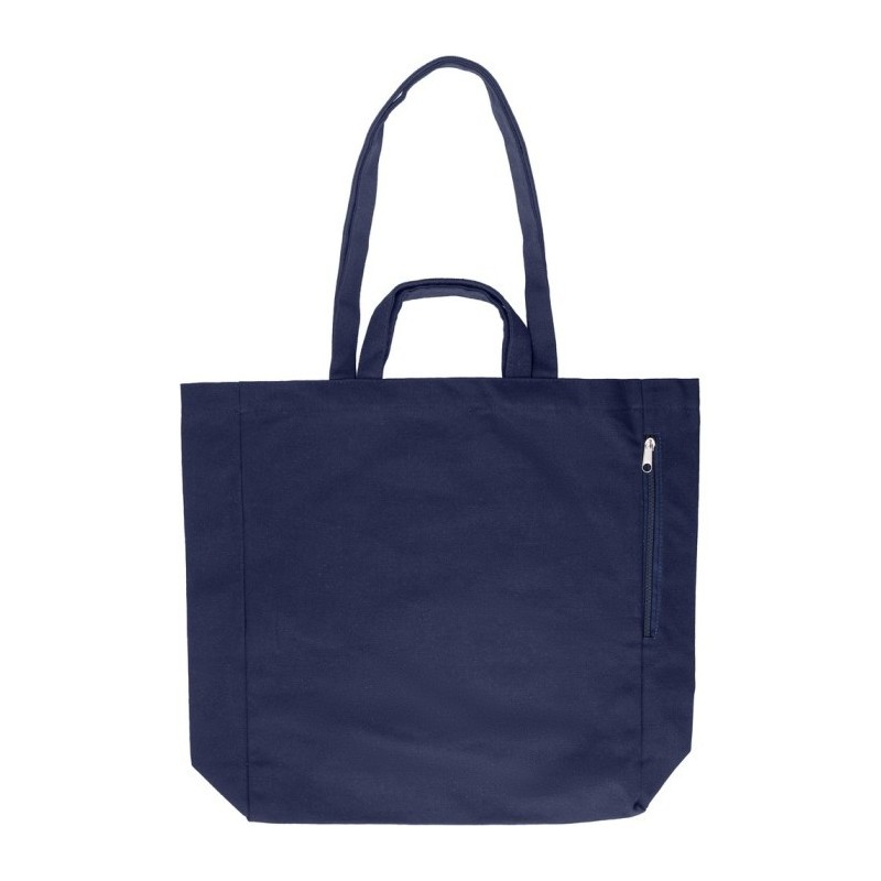 Einkaufstasche aus recycelter Baumwolle - Blau