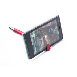 Kugelschreiber mit Touch-Pen, Telefonständer - Rot