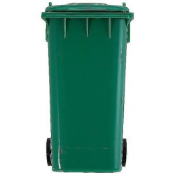 Kugelschreiberhalter "Abfalleimer" - Grün