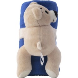 Teddybär mit Decke - Dunkelblau