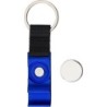 Schlüsselbund, Flaschenöffner und Einkaufswagenmarke - Blau