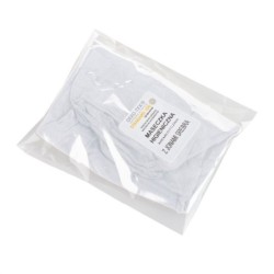 Wiederverwendbare Maske mit Filterraum und Silberionen - Weiß