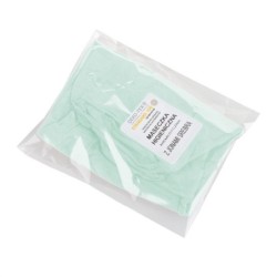 Wiederverwendbare Maske mit Filterraum und Silberionen - Hellgrün