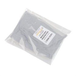 Wiederverwendbare Maske mit Filterraum und Silberionen - Grau