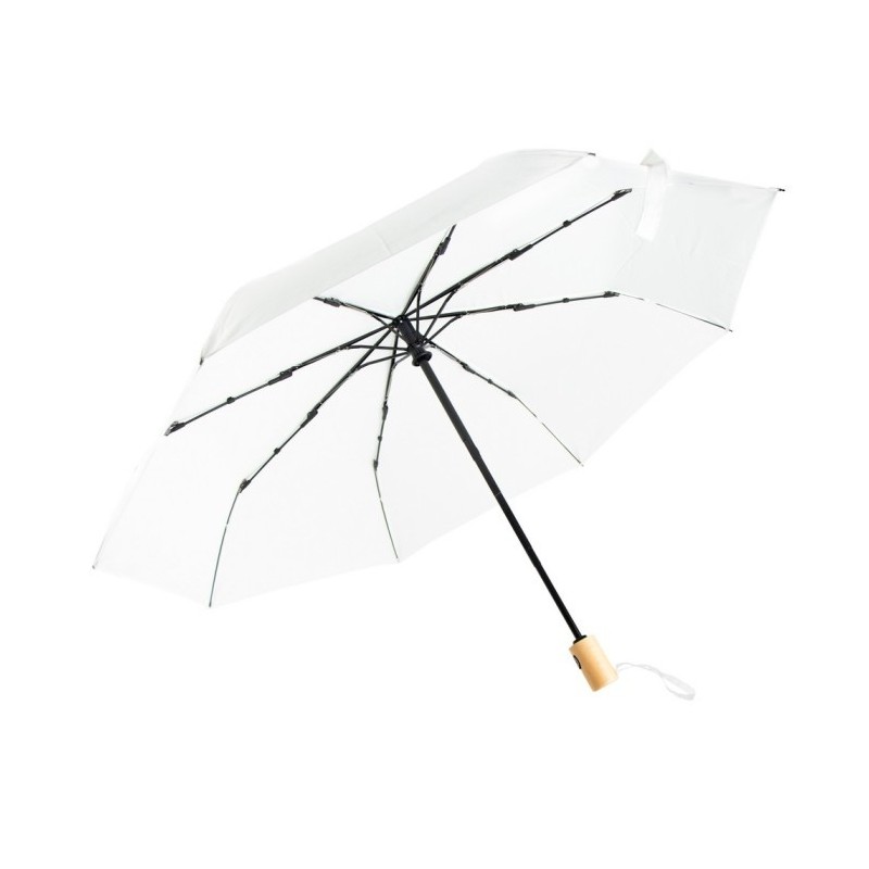 Automatischer Regenschirm aus RPET - Weiß