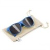 B'RIGHT Sonnenbrille aus Weizenstroh - Blau