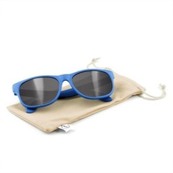 B'RIGHT Sonnenbrille aus Weizenstroh - Blau