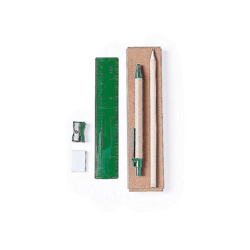 Schulset, Federtasche - Grün