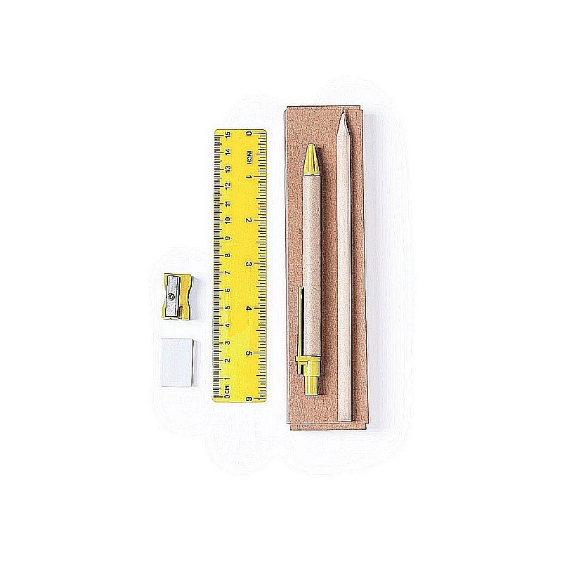 Schulset, Federtasche - Gelb