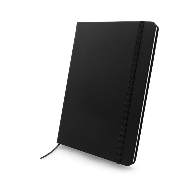 Notizbuch A5 aus recyceltem PU | Roderick - Schwarz