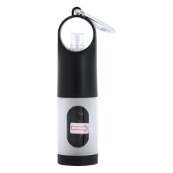 Kotbeutelspender für Hundekot, Handgel 30 ml - Schwarz