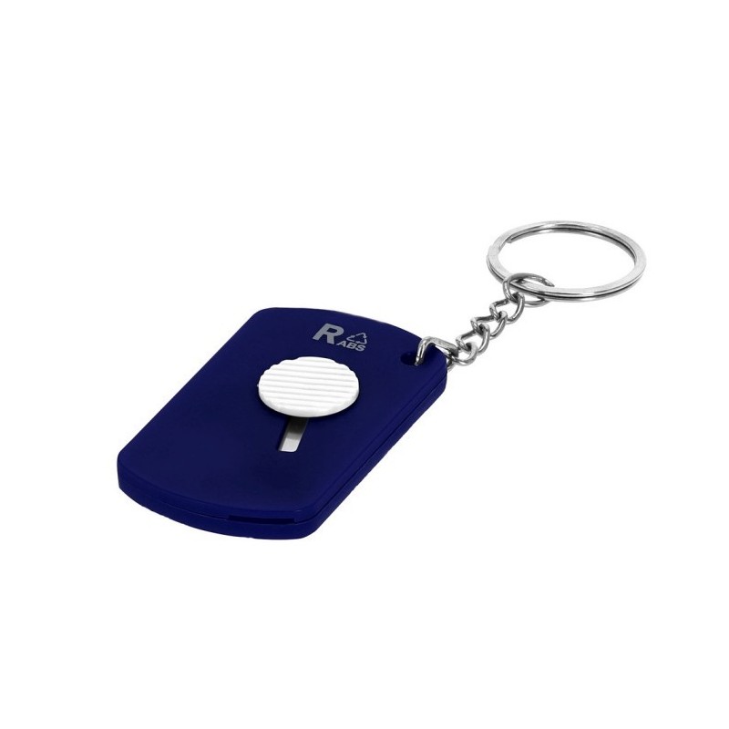 Schlüsselanhänger aus RABS, Klinge für Kartonöffner - Blau