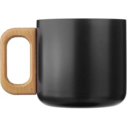 Becher 400 ml aus recyceltem Edelstahl - Schwarz