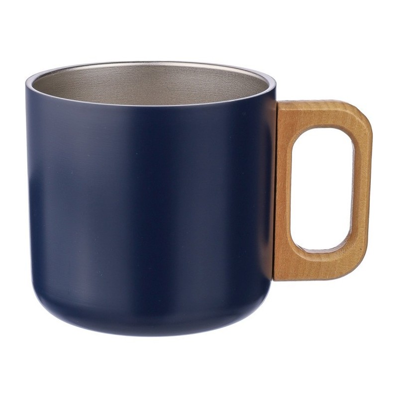 Becher 400 ml aus recyceltem Edelstahl - Dunkelblau