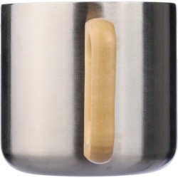 Becher 400 ml aus recyceltem Edelstahl - Silber