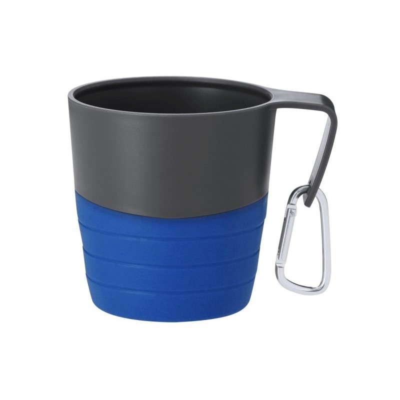 Faltbarer Reisebecher 340 ml mit Karabiner - Blau