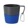 Faltbarer Reisebecher 340 ml mit Karabiner - Blau