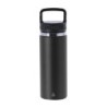 Thermoflasche aus recyceltem Edelstahl 550 ml - Schwarz
