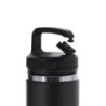 Thermoflasche aus recyceltem Edelstahl 550 ml - Schwarz