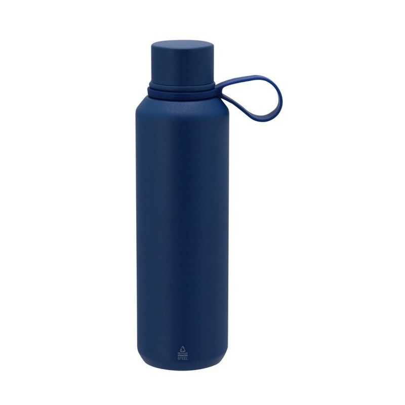 Thermoflasche aus recyceltem Edelstahl 630 ml - Dunkelblau