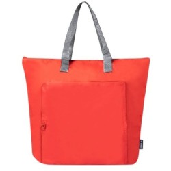 RPET faltbare Kühltasche, Einkaufstasche - Rot