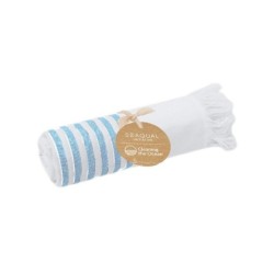 Handtuch aus recycelter Baumwolle - Himmelblau