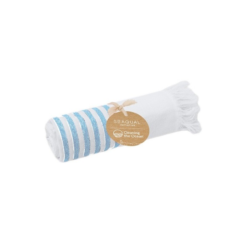 Handtuch aus recycelter Baumwolle - Himmelblau