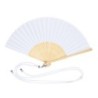 Fächer aus Bambus - Weiß