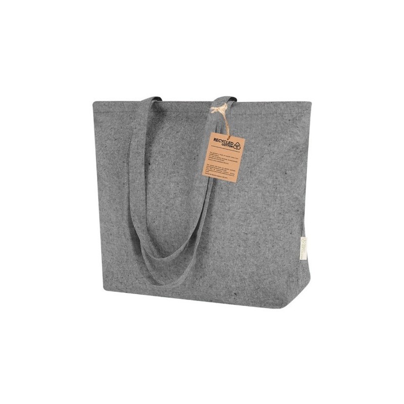 Einkaufstasche aus recycelter Baumwolle - Schwarz