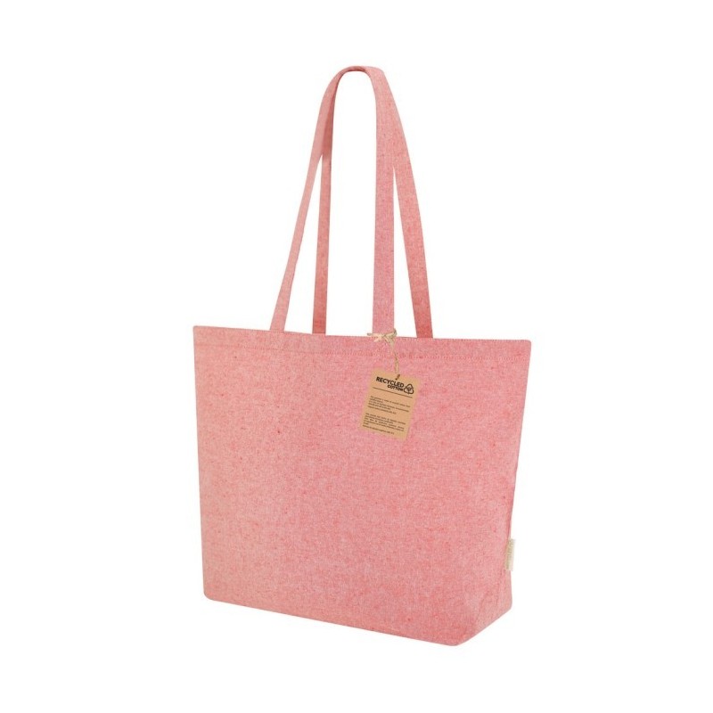 Einkaufstasche aus recycelter Baumwolle - Rot
