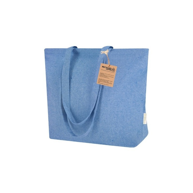 Einkaufstasche aus recycelter Baumwolle - Blau