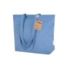 Einkaufstasche aus recycelter Baumwolle - Blau