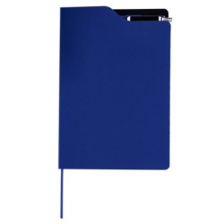 Notizbuch ca. A5 mit Kugelschreiber - Dunkelblau