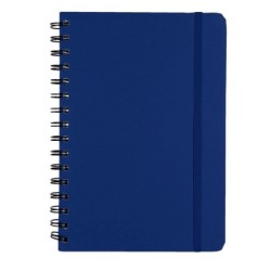 Notizbuch ca. A5 aus recyceltem PU - Blau