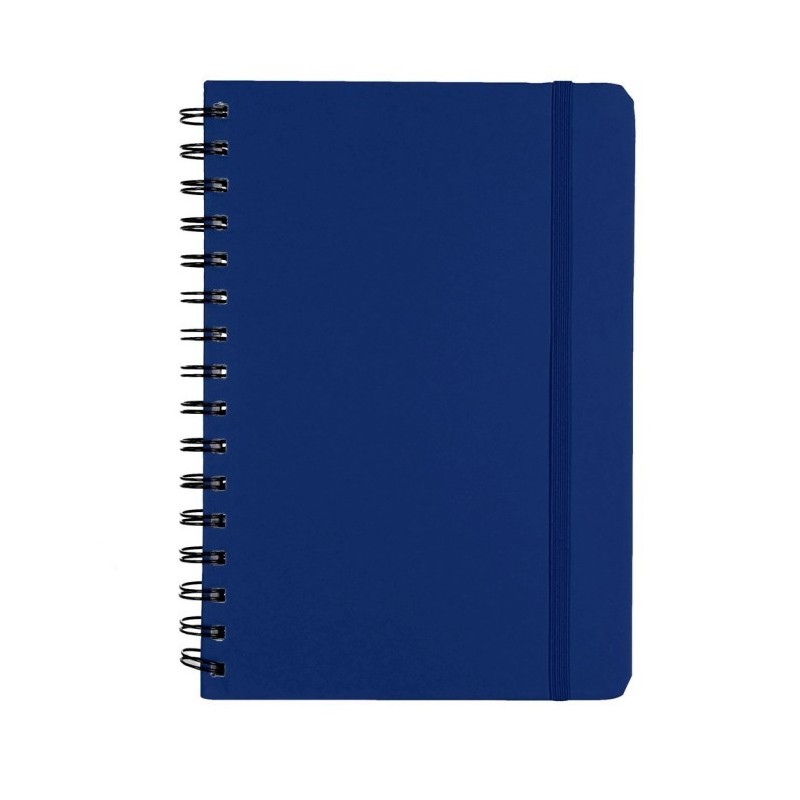 Notizbuch ca. A5 aus recyceltem PU - Blau
