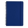 Notizbuch ca. A5 aus recyceltem PU - Blau