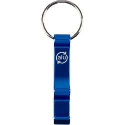 Schlüsselanhänger, Flaschenöffner - Himmelblau