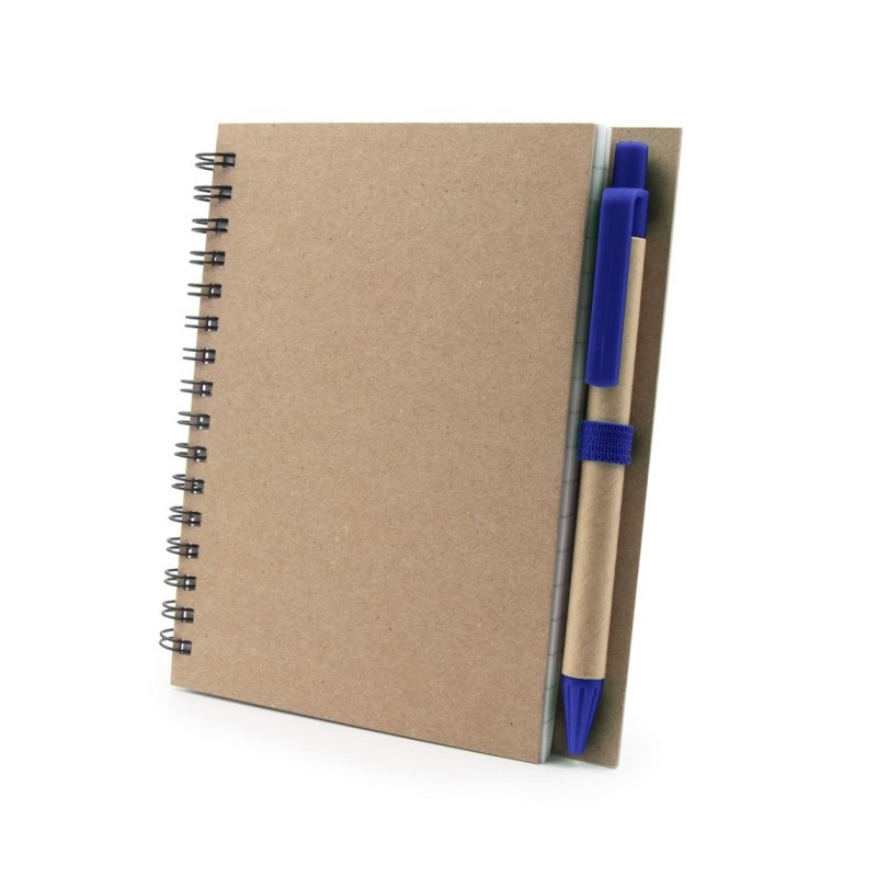 Notizbuch A6 mit Kugelschreiber | Sidney - Dunkelblau