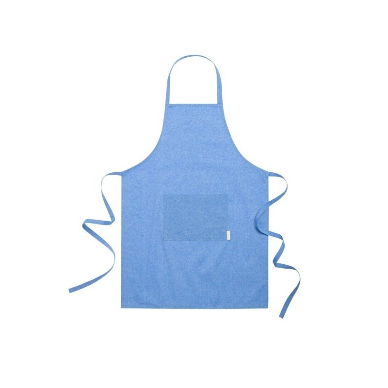 Küchenschürze aus recycelter Baumwolle - Blau